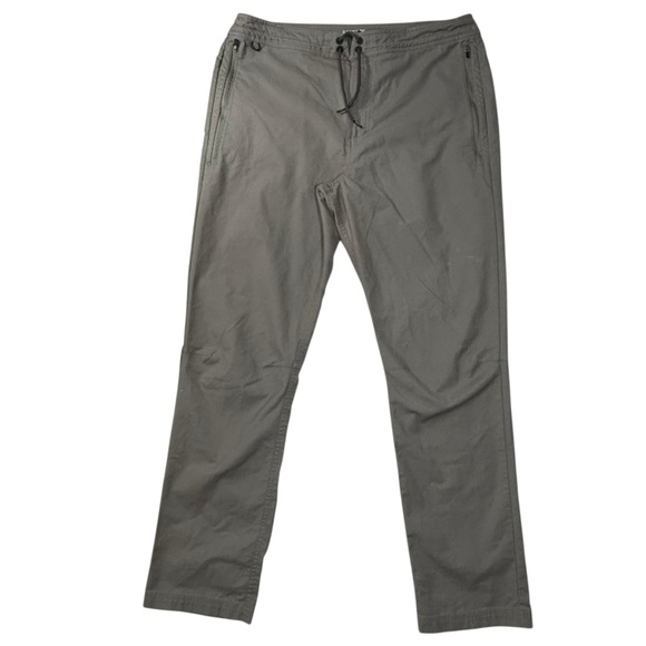 Mens Roark layover 2.0 stretch drawstring pants Sz 36 gray outdoor hiking - Picture 1 of 7